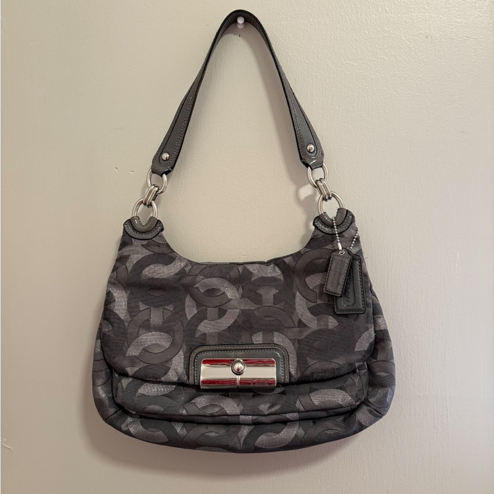 Coach Sateen Kristin Hobo Shoulder Crossbody Purse